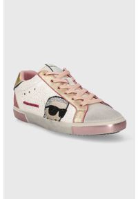Karl Lagerfeld sneakersy skórzane SKOOL KL60136G. Nosek buta: okrągły. Materiał: skóra #5