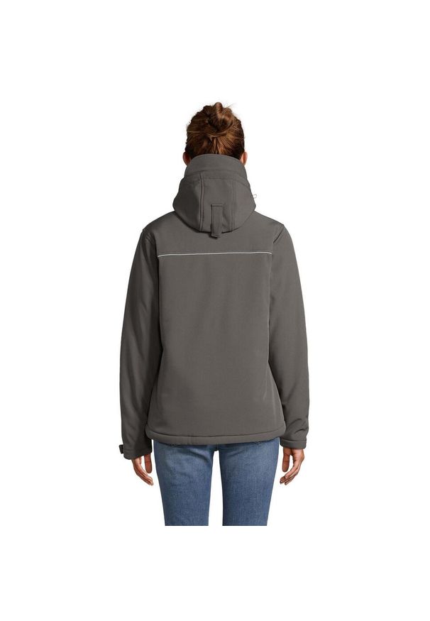 SOL'S - Kurtka Damska Rock Padded Soft Shell. Kolor: wielokolorowy, szary, brązowy