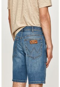 Wrangler - Szorty jeansowe. Okazja: na co dzień. Kolor: niebieski. Materiał: jeans. Styl: casual #4