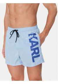 Karl Lagerfeld - KARL LAGERFELD Szorty kąpielowe A1M46013 Niebieski Regular Fit. Kolor: niebieski. Materiał: syntetyk