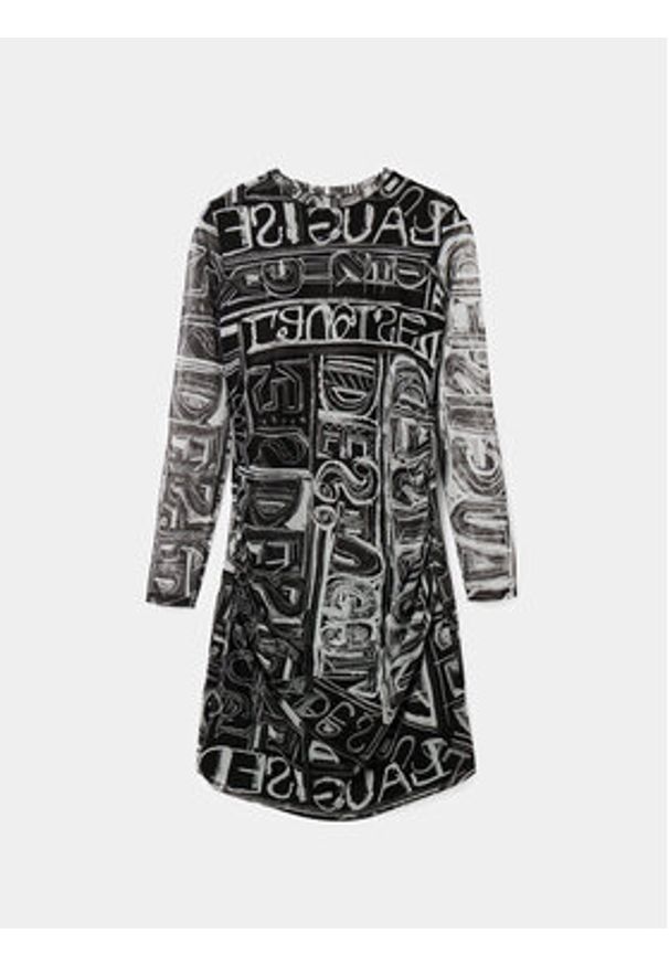 Desigual Sukienka codzienna 23SWVK23 Szary Slim Fit. Okazja: na co dzień. Kolor: szary. Materiał: syntetyk. Typ sukienki: proste. Styl: casual