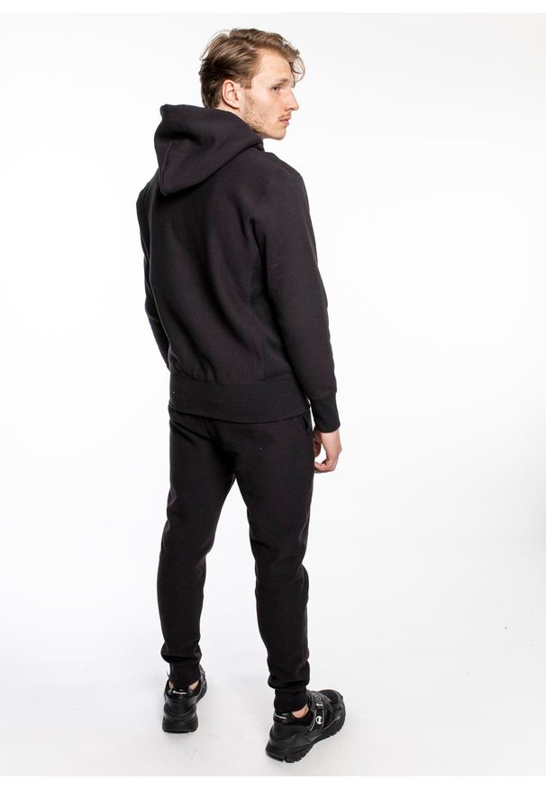 Bluza Champion Premium Script Logo Reverse Weave Hoodie (215159-KK001). Kolor: czarny. Materiał: materiał. Styl: sportowy, elegancki