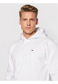 Tommy Jeans Bluza Tjm Fleece Hoodie DM0DM09593 Biały Regular Fit. Kolor: biały. Materiał: bawełna, syntetyk #4