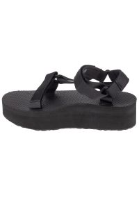 Sandały Teva Flatform Universal Sandals 1008844-BLK czarne. Zapięcie: rzepy. Kolor: czarny. Materiał: tkanina. Wzór: paski #4