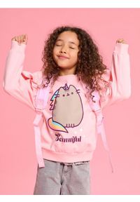 Sinsay - Bluza crewneck Pusheen the Cat - różowy. Kolor: różowy