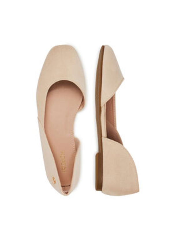 DeeZee Baleriny 9-830-B Beżowy. Kolor: beżowy. Materiał: materiał