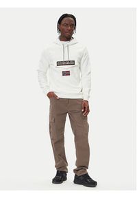 Napapijri Bluza Burgee Wint 4 NP0A892T Beżowy Regular Fit. Kolor: beżowy. Materiał: bawełna #2