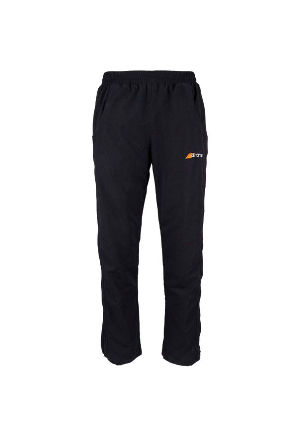 GRAYS - Spodnie dresowe dla dzieci Grays Hockey TRS Glide. Kolor: czarny. Materiał: dresówka
