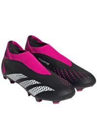Adidas - Buty adidas Predator Accuracy.3 Ll Fg M GW4597 czarne czarne. Wysokość cholewki: przed kostkę. Kolor: czarny. Materiał: materiał. Szerokość cholewki: normalna #3