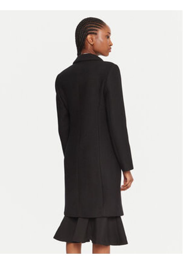 Rinascimento Płaszcz wełniany CFC0126209003 Czarny Slim Fit. Kolor: czarny. Materiał: syntetyk