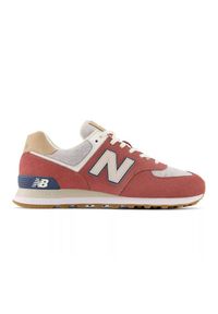 Buty New Balance M U574SR2 różowe. Okazja: na co dzień. Kolor: różowy. Materiał: syntetyk, materiał, guma, zamsz, skóra. Szerokość cholewki: normalna. Model: New Balance 574 #6