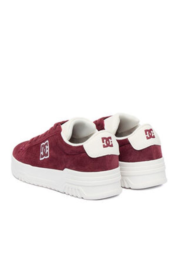 DC Shoes Sneakersy CEO-WP40-24302 Bordowy. Kolor: czerwony. Materiał: skóra, zamsz