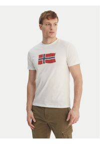 Napapijri T-Shirt S-Mahsa NP0A4FZB Biały Regular Fit. Kolor: biały. Materiał: bawełna #1