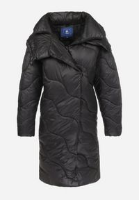 Born2be - Czarna Kurtka Pikowana Płaszcz Heosie. Kolor: czarny. Sezon: zima, jesień #7
