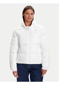 Tommy Jeans Kurtka zimowa DW0DW21619 Biały Relaxed Fit. Kolor: biały. Materiał: syntetyk. Sezon: zima