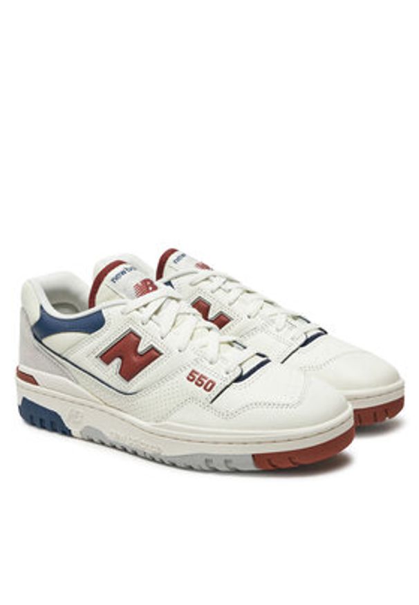 New Balance Sneakersy BB550ESG Biały. Kolor: biały. Materiał: skóra