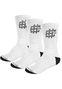 Skarpetki Sportowe Męskie długie EXTREME HOBBY HASHTAG – zestaw 3 par. Kolor: biały. Sport: fitness, turystyka piesza #1