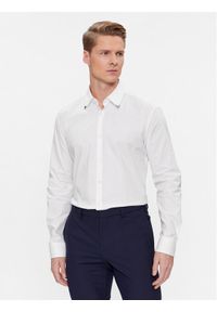 Hugo Koszula Ermo 50508633 Biały Slim Fit. Kolor: biały. Materiał: bawełna #1