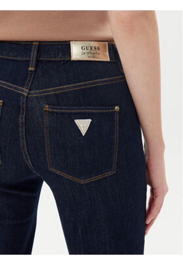 Guess Jeansy W5YA15 D5PW1 Granatowy Sexy Straight Fit. Kolor: niebieski