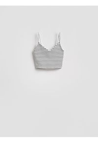 Reserved - Krótki top - wielobarwny. Materiał: bawełna, włókno. Długość: krótkie