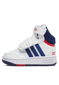 Adidas - adidas Sneakersy Hoops Mid GZ9650 Biały. Kolor: biały. Materiał: skóra #3