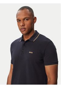 BOSS Polo Paddy 50469055 Granatowy Regular Fit. Typ kołnierza: polo. Kolor: niebieski. Materiał: bawełna #2