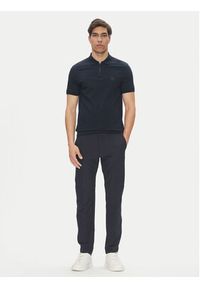BOSS Polo Passerzip 50537507 Granatowy Slim Fit. Typ kołnierza: polo. Kolor: niebieski. Materiał: bawełna #4