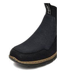 Rieker Półbuty N3275-00 Czarny. Kolor: czarny. Materiał: materiał