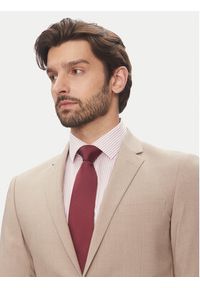 Lindbergh Garnitur 30-61040 Beżowy Slim Fit. Kolor: beżowy. Materiał: syntetyk #4
