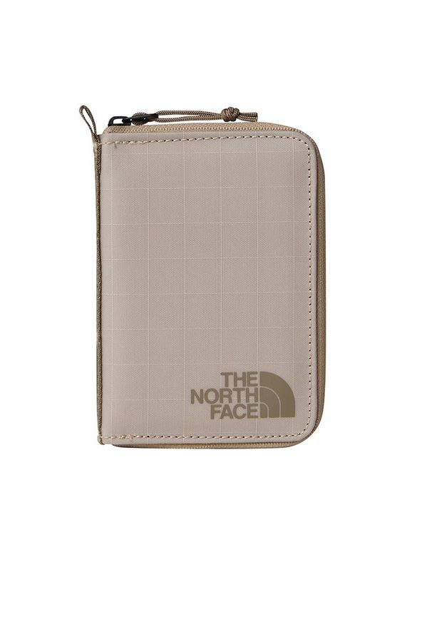 Portfel The North Face Base Camp Voyager 0A81BKE261 - beżowy. Kolor: beżowy. Materiał: materiał, jeans, poliester