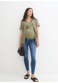 bonprix - Dżinsy ciążowe, skinny. Kolekcja: moda ciążowa. Kolor: niebieski #2