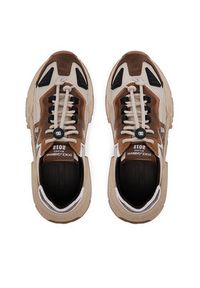 DOLCE & GABBANA - Dolce&Gabbana Sneakersy DA5119 AQ040 Brązowy. Kolor: brązowy. Materiał: materiał #4