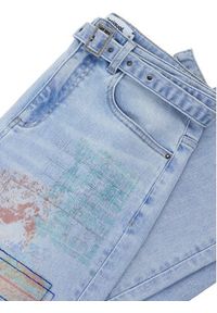 Desigual Jeansy Hawai 25SWDD13 Niebieski Mom Fit. Kolor: niebieski #4