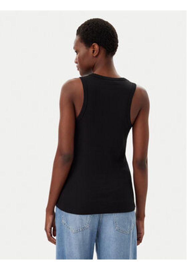 Liu Jo Top WA5367 J0295 Czarny Regular Fit. Kolor: czarny. Materiał: bawełna