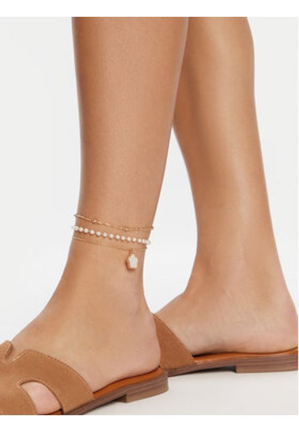 Aldo Zestaw 3 bransoletek DEVABELDEN 13994845 Złoty. Materiał: metalowe. Kolor: złoty
