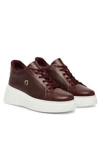 Aigner Sneakersy 1252570 Bordowy. Kolor: czerwony. Materiał: skóra