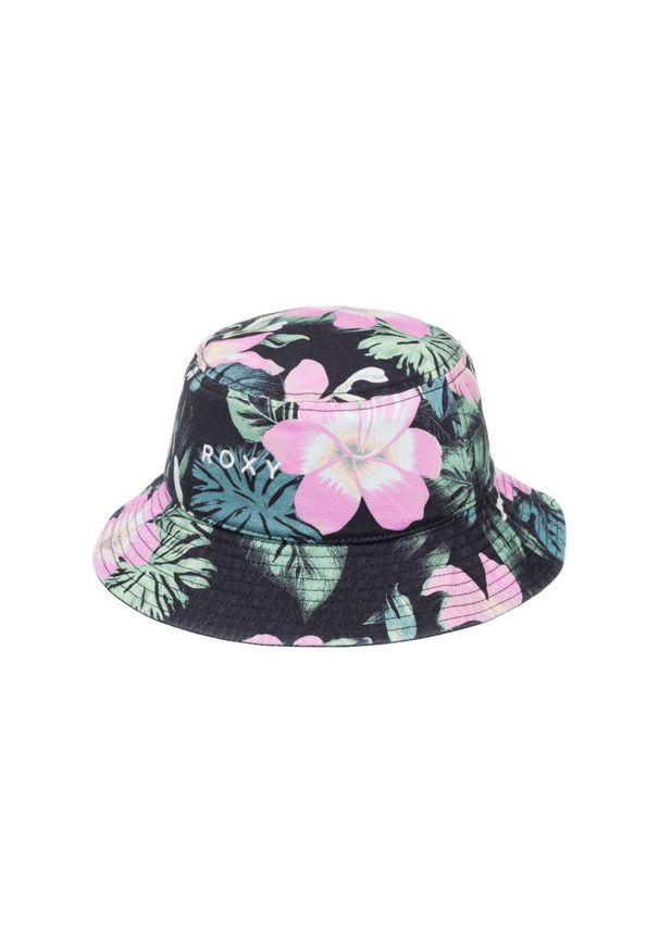 Roxy - Kapelusz bucket dla Dziewczynki TINY HONEY Czarny. Kolor: różowy. Materiał: materiał, bawełna. Wzór: haft