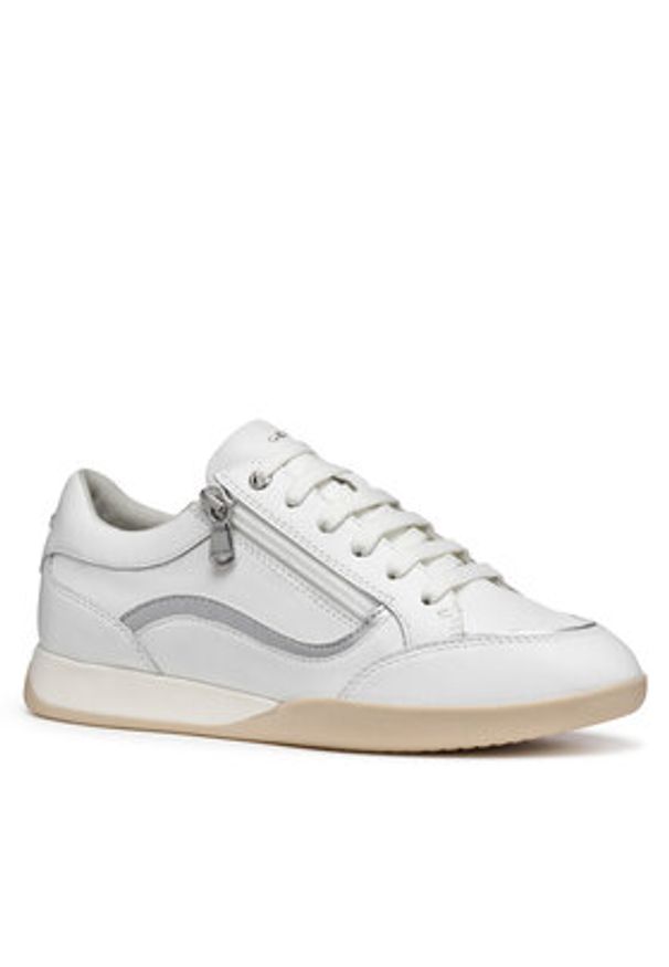 Geox Sneakersy D Maryemy D563BB 085NF C0007 Biały. Kolor: biały. Materiał: skóra