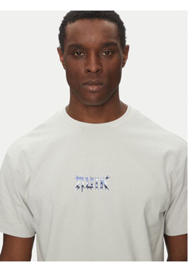Quiksilver T-Shirt EQYZT08016 Szary Relaxed Fit. Kolor: szary. Materiał: bawełna
