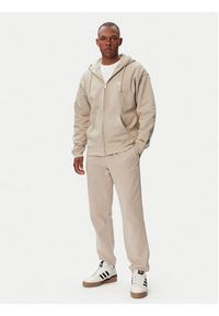 Adidas - adidas Spodnie dresowe Trefoil Essentials French Terry KT2454 Beżowy Regular Fit. Kolor: beżowy. Materiał: bawełna #4