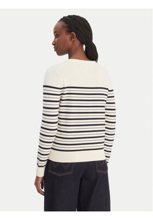 TOMMY HILFIGER - Tommy Hilfiger Sweter WW0WW44984 Beżowy Regular Fit. Kolor: beżowy. Materiał: syntetyk