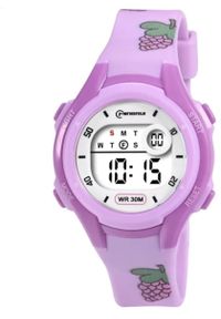 HP - Ceas digital de copii, Mingrui MR8215LK, model mura, data, iluminare, rezistent la apa 30 metri, mov #1