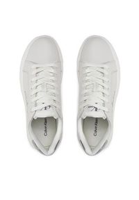Calvin Klein Jeans Sneakersy YW0YW01224 Biały. Kolor: biały. Materiał: skóra