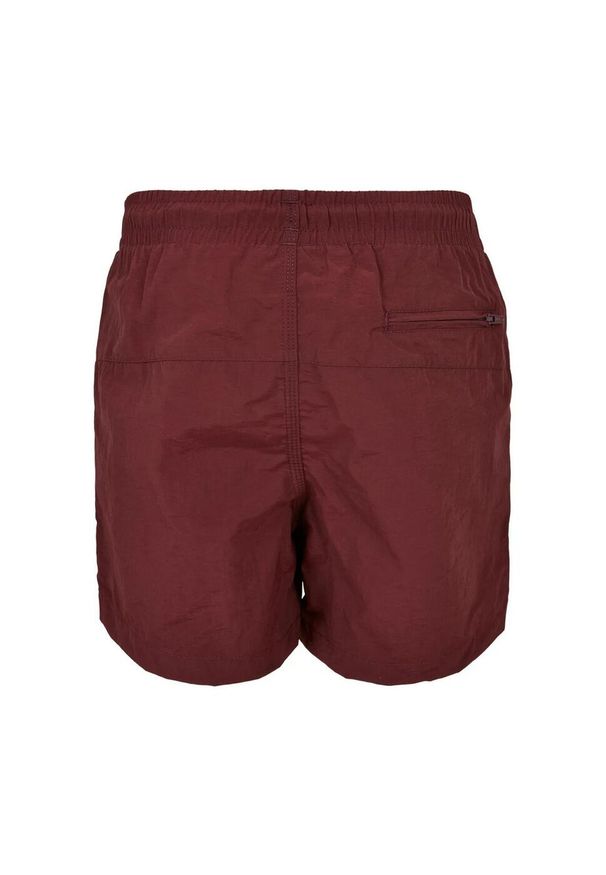 Urban Classics - Spodenki Kąpielowe Chłopięce Gładkie. Kolor: różowy. Wzór: gładki
