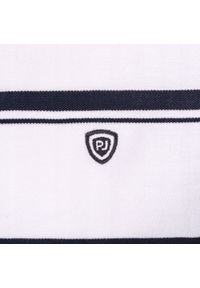 Koszulka Polo - Męska - Pako Jeans - Odcienie Granatów, Pasy. Okazja: na co dzień. Typ kołnierza: polo. Materiał: bawełna. Wzór: paski, prążki. Styl: casual #6