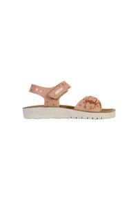 Geox - Sandały GEOX J SANDAL COSTAREI GI Rose. Kolor: różowy. Materiał: syntetyk, skóra. Sezon: lato