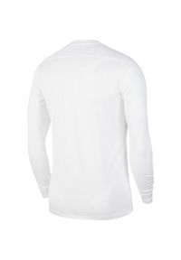 Nike - Męska Koszulka Z Długim Rękawem Park VII Jersey DriFIT. Kolor: biały. Materiał: jersey. Długość rękawa: długi rękaw. Długość: długie. Sport: turystyka piesza