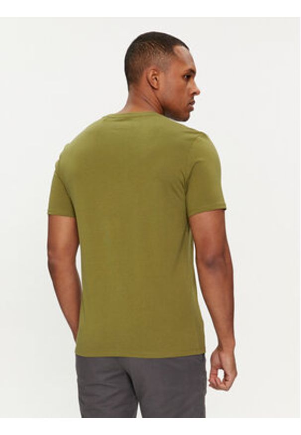 Guess T-Shirt Logo M2YI71 I3Z14 Zielony Slim Fit. Kolor: zielony. Materiał: bawełna