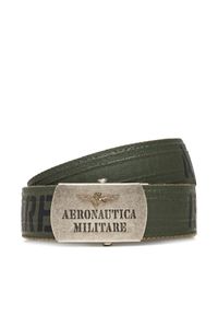 Aeronautica Militare Pasek Męski 252CI0317UCT03585 Zielony. Kolor: zielony. Materiał: materiał #1