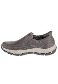 skechers - Buty sportowe Sneakersy męskie, Slip-Ins Respected - Elgin. Kolor: czarny. Sport: turystyka piesza